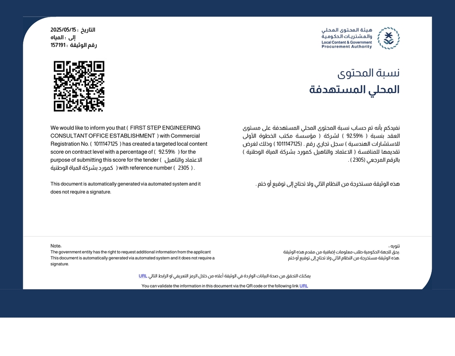 شهادة المحتوى المحلي